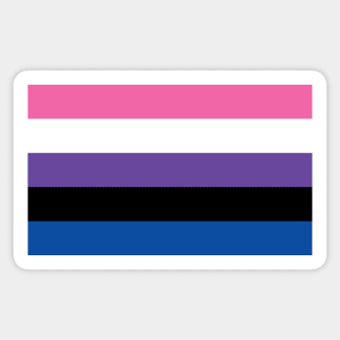 Genderfluid Pride Flag Sticker